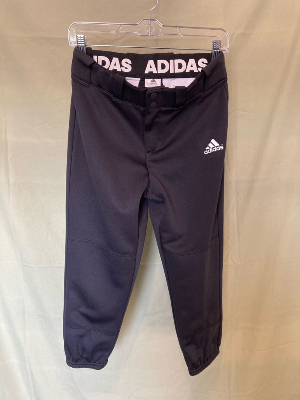 Adidas Softball/Baseball Black Performance Aeroready Athletic Pants, Sz-Sm